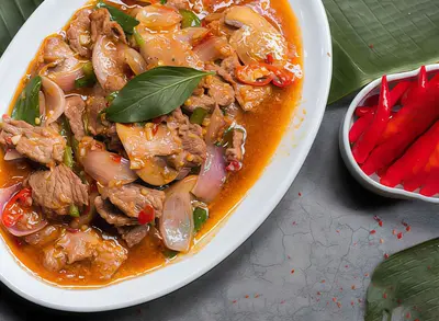Beef with Chili Onion(